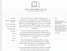 Tablet Screenshot of pensieroeparole.it